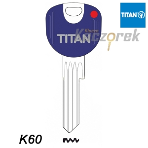 Mieszkaniowy 169 - klucz surowy mosiężny - Titan K6P
